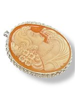 Spilla Mandile 1922 Donna Cammei  in Argento Conchiglia 2MSPC1 - 2MSPC1